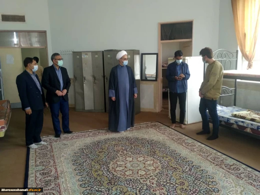 بازدید و بررسی اوضاع سرای دانشجویی پردیس برادران توسط مدیریت محترم پردیس های استان، مسـٔول نمایندگی نهاد رهبری در دانشگاه و مسـٔولین استانی و پردیس 2