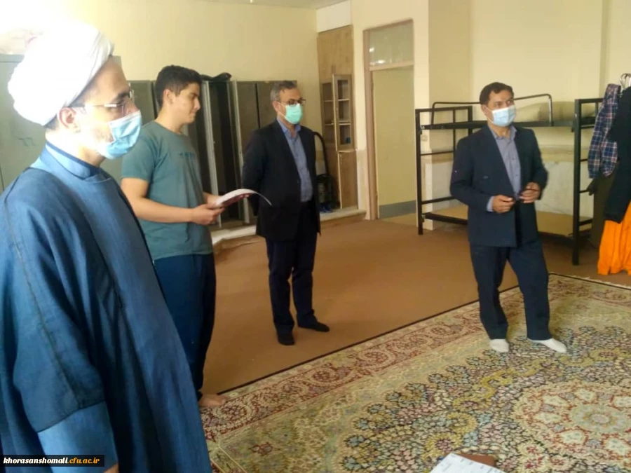 بازدید و بررسی اوضاع سرای دانشجویی پردیس برادران توسط مدیریت محترم پردیس های استان، مسـٔول نمایندگی نهاد رهبری در دانشگاه و مسـٔولین استانی و پردیس 3