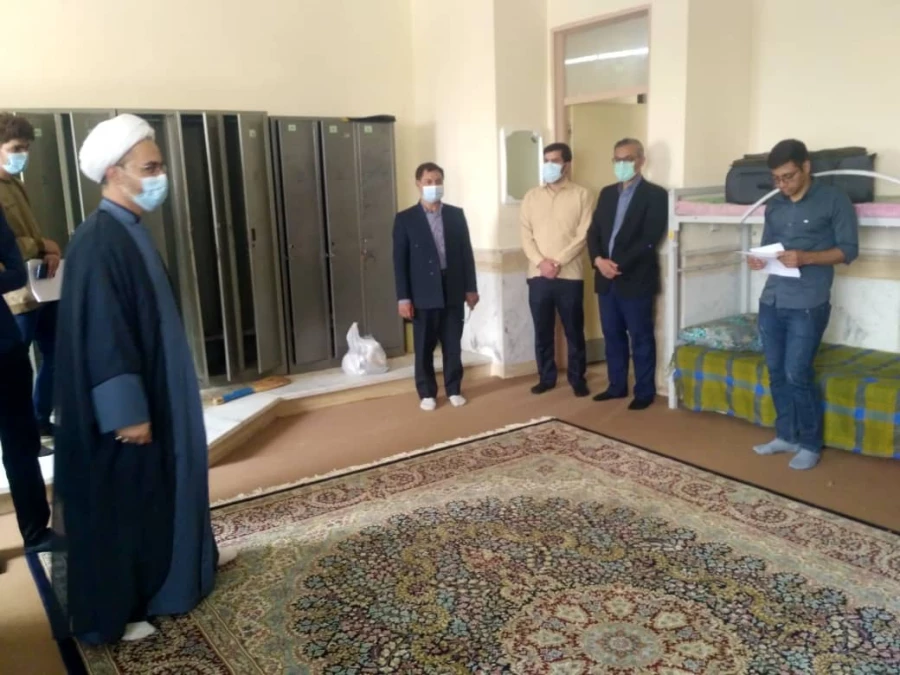 بازدید و بررسی اوضاع سرای دانشجویی پردیس برادران توسط مدیریت محترم پردیس های استان، مسـٔول نمایندگی نهاد رهبری در دانشگاه و مسـٔولین استانی و پردیس 4