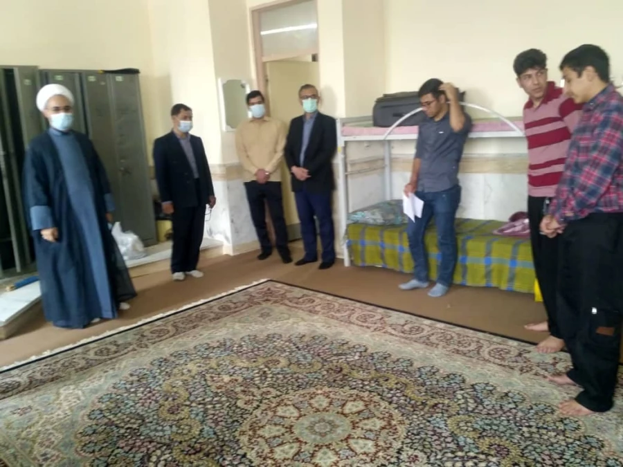 بازدید و بررسی اوضاع سرای دانشجویی پردیس برادران توسط مدیریت محترم پردیس های استان، مسـٔول نمایندگی نهاد رهبری در دانشگاه و مسـٔولین استانی و پردیس 6