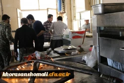 پویش اطعام حسنی طبخ و توزیع شش هزار پرس غذای گرم در ماه مبارک رمضان میان مناطق محروم حاشیه شهر بجنورد توسط دانشگاه فرهنگیان خراسان شمالی 14