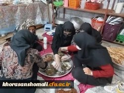 پخت و توزیع غذای گرم بین نیازمندان توسط دانشجو معلمان دختر واحد خواهران  8