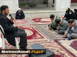 طرح ضیافت شهدا در گلزار شهدای معصوم زاده بجنورد  با حضور دانشجویان پردیس امام جعفر صادق (ع) برگزار شد . 2