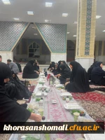 طرح ضیافت شهدا در گلزار شهدای معصوم زاده بجنورد  با حضور دانشجویان پردیس امام جعفر صادق (ع) برگزار شد . 2