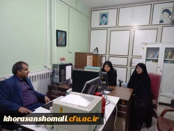 بازدید ناظر شناسنامه آماری و سنجش فعالیت های فرهنگی و اجتماعی دانشگاه فرهنگیان از مدیریت و پردیس های خراسان شمالی 2