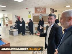 بازدید معاون سیاسی استاندار و مدیر کل آموزش و پرورش و ریاست مرکز مجری مصاحبه جناب آقای دکتر نظری از روند مصاحبه ماده 28  7