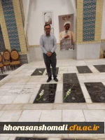 مراسم زیارت قبور شهدا وامام زاده سید عباس شهرستان بجنورد 6