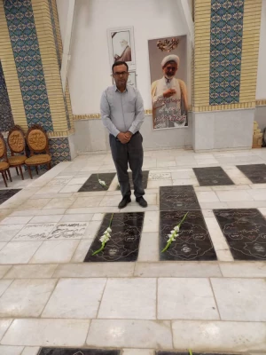 مراسم زیارت قبور شهدا وامام زاده سید عباس شهرستان بجنورد 6