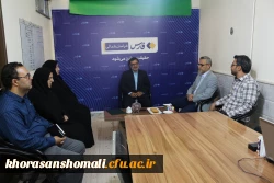 بازدید ریاست دانشگاه فرهنگیان به مناسبت روز خبرنگاراز صدا و سیمای استان خراسان شمالی در سال 1401  3