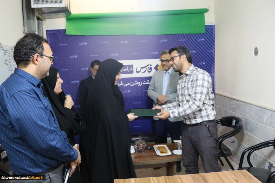 بازدید ریاست دانشگاه فرهنگیان به مناسبت روز خبرنگاراز صدا و سیمای استان خراسان شمالی در سال 1401  6