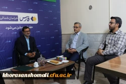 حضور  ریاست دانشگاه فرهنگیان به مناسبت روز خبرنگار از (  خبر گذاری فارس  و مهر  )  استان خراسان شمالی در سال 1401  2