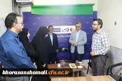 حضور  ریاست دانشگاه فرهنگیان به مناسبت روز خبرنگار از (  خبر گذاری فارس  و مهر  )  استان خراسان شمالی در سال 1401  2