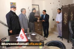 حضور  ریاست دانشگاه فرهنگیان به مناسبت روز خبرنگار از (  خبر گذاری فارس  و مهر  )  استان خراسان شمالی در سال 1401  2