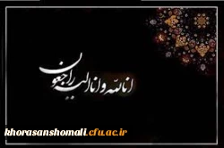 پیام تسلیت سرپرست دانشگاه فرهنگیان در پی درگذشت عمو گرامی همکار گرامی اقای محمد اسدی  2