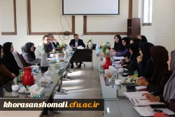 جلسه امور اداری پردیس خواهران و اهدای لوح تقدیر از زحمات ریاست و معاونان پردیس  2