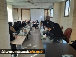 حضور مسئولین دانشگاه نماینده های اموزشی و اعضای شورای صنفی 5