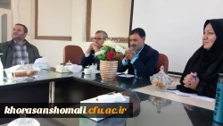 حضور مسئولین دانشگاه نماینده های اموزشی و اعضای شورای صنفی 6