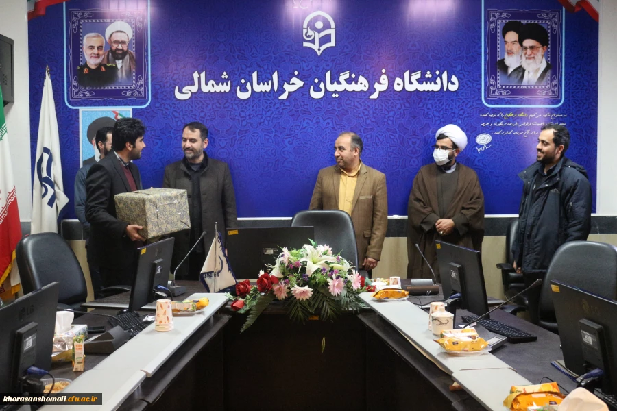 جلسه تودیع و معارفه مسئول بسیج دانشجویی دانشگاه فرهنگیان بجنورد با حضور دکتر صدیقی مسئول بسیج دانشجویی دانشگاه فرهنگیان کشور 3