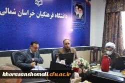  نشست صمیمی نماینده محترم مردم بجنورد، مانه و سملقان، گرمه و جاجرم، رازوجرگلان جناب آقای دکتر وحیدی با کارکنان و مسئولین پردیس امام محمدباقر(ع) خراسان شمالی 2