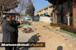 بازدید میدانی مدیریت امور پردیس های استان از روند بهسازی پردیس امام جعفر صادق(ع) 4