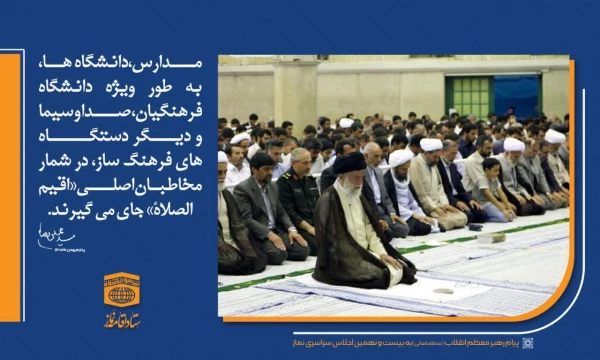پیام رهبر انقلاب به بیست و نهمین اجلاس سراسری نماز 2