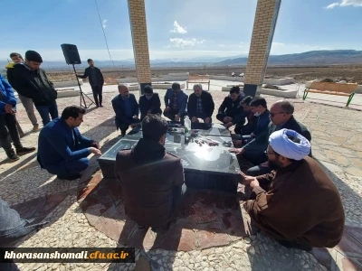 غبارروبی و گلباران مزار شهدای گمنام پردیس امام محمد باقر