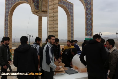 برپایی ایستگاه صلواتی بمناسبت ایام شعبانیه در محل گلزار شهدای گمنام