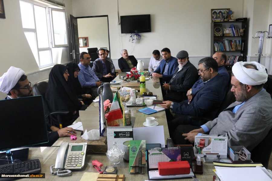 نشست صمیمی همکاران و دانشجومعلمان دانشگاه فرهنگیان خراسان شمالی با مشاور محترم ریاست دانشگاه فرهنگیان حجت الاسلام والمسلمین دکتر عابدی و مدیرکل محترم حراست سازمان مرکزی دانشگاه فرهنگیان جناب آقای دکتر قاسمی 12