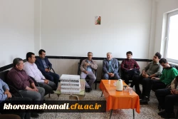 دیدار مسئولین حوزه دانشجویی و جمعی از دانشجویان رشته مشاوره از دانش آموزان با نیازهای ویژه مجنمع امام خامنه ای شهرستان بجنورد 3