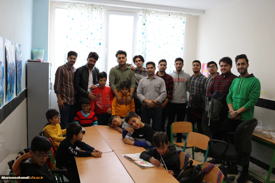 دیدار مسئولین حوزه دانشجویی و جمعی از دانشجویان رشته مشاوره از دانش آموزان با نیازهای ویژه مجنمع امام خامنه ای شهرستان بجنورد 8