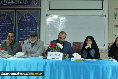 نشست صمیمانه دکترلنگری ودکترپیش بین با دانشحویان پردیس امام جعفرصادق(ع)