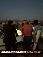 حضور جناب آقای مهندس میرکریمی سرپرست اداره کل راه و شهرسازی استان و مهندس رمضانیان سرپرست معاونت سیاسی، امنیتی و اجتماعی فرمانداری شهرستان بجنورد جهت تصمیم گیری و دوبانده نمودن جاده منتهی به دانشگاه فرهنگیان. 2