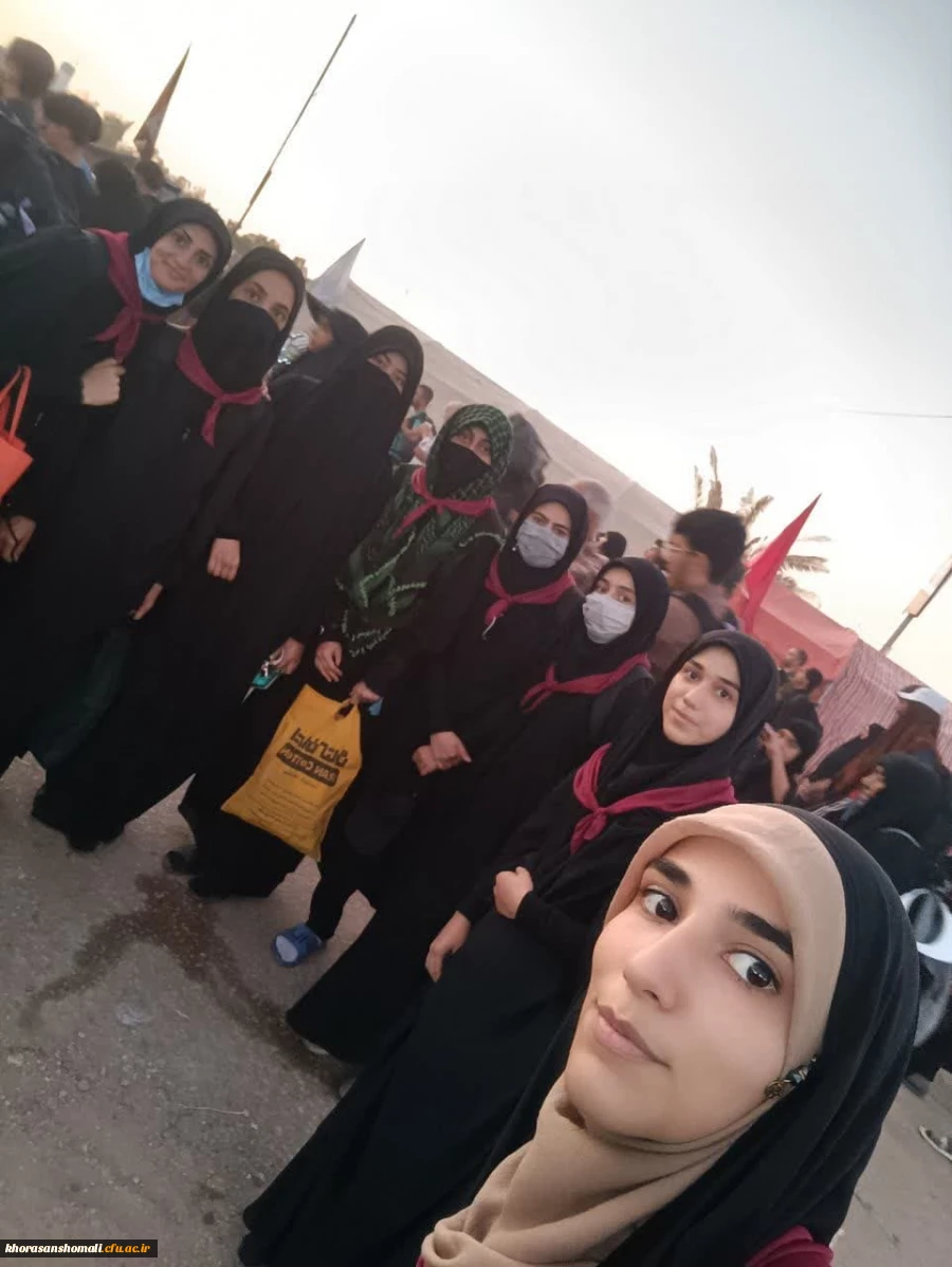 حضور دانشجومعلمان پردیس های دانشگاه فرهنگیان خراسان شمالی در پیاده روی بزرگ اربعین حسینی 1402 5