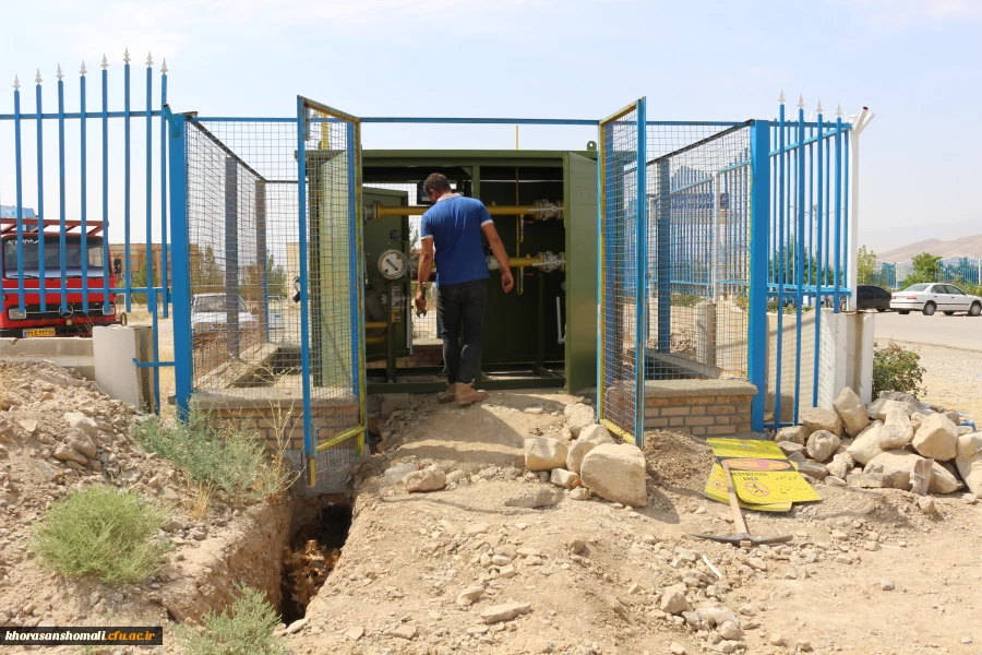 ارتقای ایستگاه گاز دانشگاه از حجم 400 به 1000 مترمکعب 3