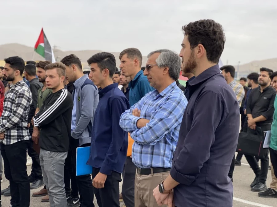 اجتماع دانشجو معلمان دانشگاه فرهنگیان خراسان شمالی در پی محکومیت جنایات رژیم صهیونیستی 4