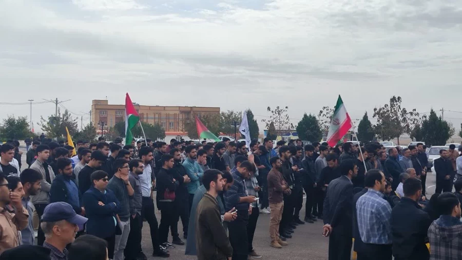 اجتماع دانشجو معلمان دانشگاه فرهنگیان خراسان شمالی در پی محکومیت جنایات رژیم صهیونیستی 6