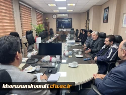 حضور مسئولین دانشگاه فرهنگیان استان خراسان شمالی در دفتر مدیر کل جدید آموزش و پرورش استان جناب آقای دکتر متقیان 3