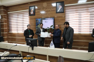 حضور رئیس دانشگاه جهت تکریم روز مهندس