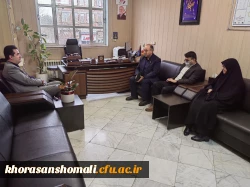 حضور رئیس دانشگاه در اتاق مدیرکل آموزش و پرورش استان بمناسبت فرارسیدن هفته امورتربیتی  2